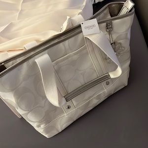 COACH White Tote